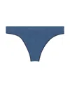 Calvin Klein Bonded Flex Mid Rise Thong In Blue
