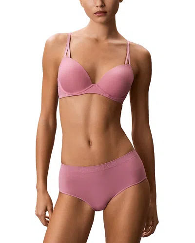 Calvin Klein Bonded Flex Seamless Boyshorts In Pink