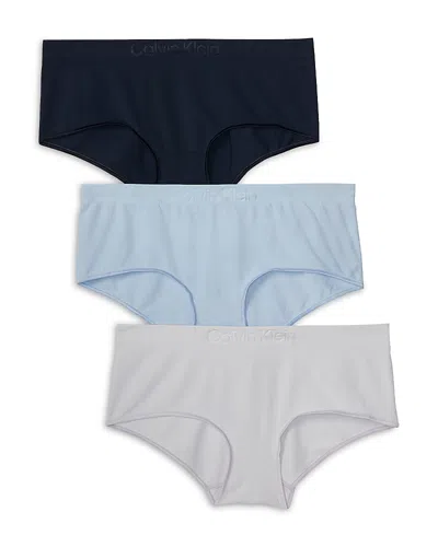 Calvin Klein Bonded Flex Seamless Boyshorts, Pack Of 3 In Multi