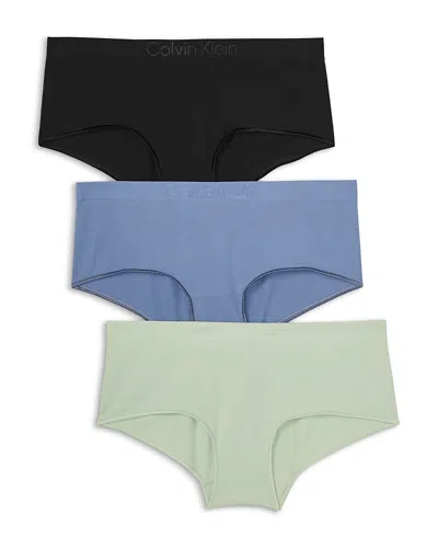 Calvin Klein Bonded Flex Seamless Boyshorts, Pack Of 3 In Multi
