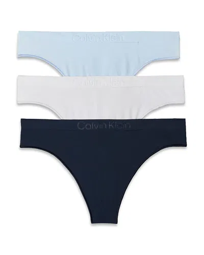 Calvin Klein Bonded Flex Seamless Thong, Pack Of 3 In Multi