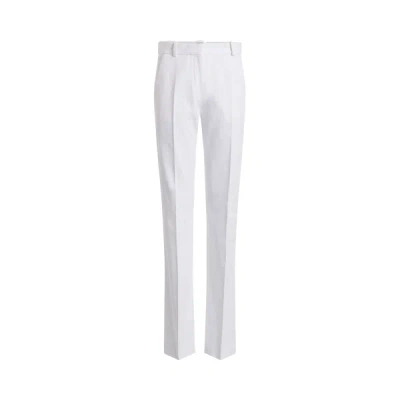 Calvin Klein Bootcut Trousers In White