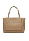 Calvin Klein Borsa Ck Medium Shopper In Sand