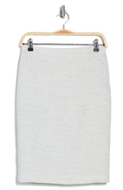Calvin Klein Bouclé Pencil Skirt In Heather Grey Multi