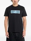 Calvin Klein Box-graphic T-shirt In Black