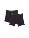 Calvin Klein Boys' Boxer Briefs, 2 Pack - Big Kid In Solid Black