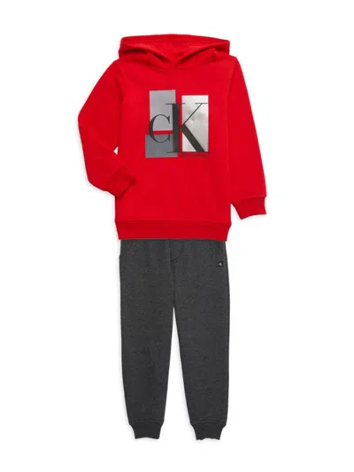 Calvin Klein Kids' Boy's 2-piece Hoodie & Joggers Set In Assorted