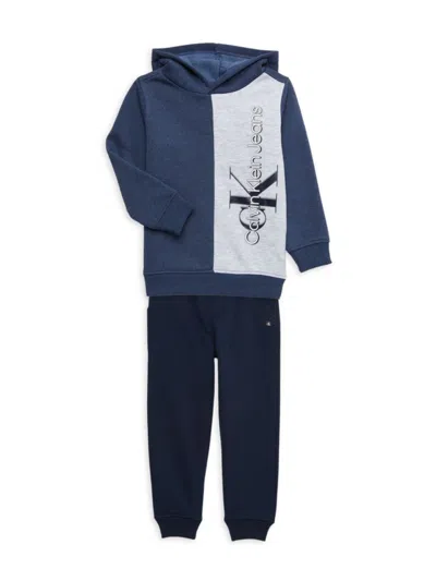Calvin Klein Kids' Boy's 2-piece Logo Hoodie & Joggers Set In Assorted