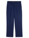 Calvin Klein Boy's Infinite Stretch Dress Pants In Bright Blue