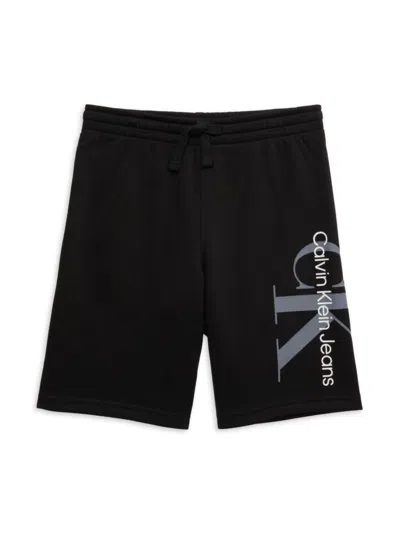 Calvin Klein Babies' Boy's Logo Shorts In Black