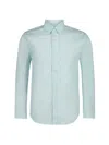 Calvin Klein Boy's Poplin Shirt In Bright Aqua