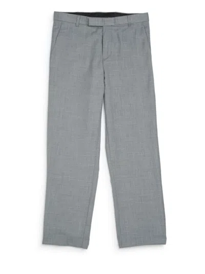 Calvin Klein Kids' Boy's Sharkskin Pants In Light Grey