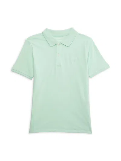 Calvin Klein Babies' Boy's Solid Cotton Polo Shirt In Green