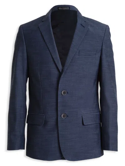Calvin Klein Kids' Boy's Textured Blazer In Blue