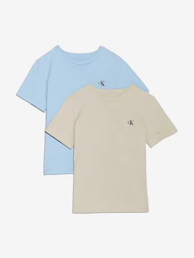Calvin Klein Kids' Boys 2 Pack Monogram T-shirt Set
