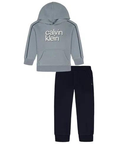 Calvin Klein Kids' Boys 2t-7 2-piece Hoodie And Pants Set In Multi