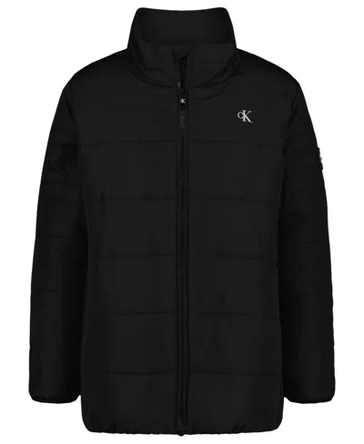 Calvin Klein Kids' Boys 8-18 Logo Patch Detail Puffer Jacket In Multi
