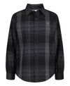 Calvin Klein Boys 8-20 Ck Intricate Plaid Long Sleeve Shirt In Black