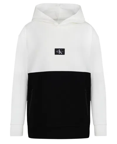 Calvin Klein Kids' Boys 8-20 Color Blocked Hoodie In White