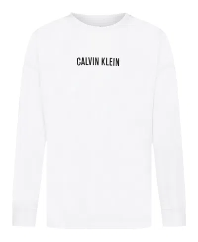 Calvin Klein Kids' Boys 8-20 Impact Font Long Sleeve T-shirt In White