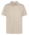Calvin Klein Boys 8-20 Monogram Detail Tech Polo Shirt In Brown