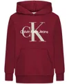 Calvin Klein Boys 8-20 Old School Logo Pullover Hoodie In Burgundy