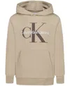 Calvin Klein Boys 8-20 Old School Logo Pullover Hoodie In Brown
