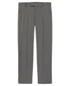 Calvin Klein Boys 8-20 Stretch Textured Windowpane Pants In Gray