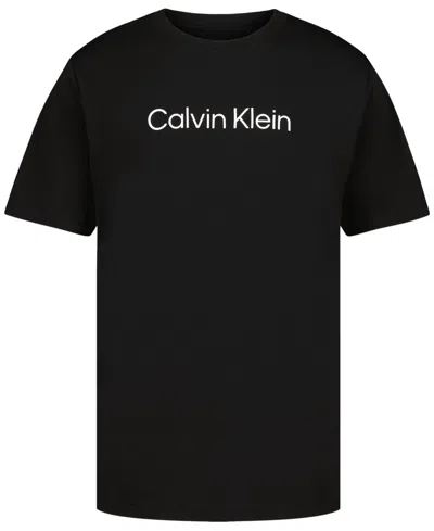 Calvin Klein Kids' Boys' 8-20 Logo Short-sleeve T-shirt In Black