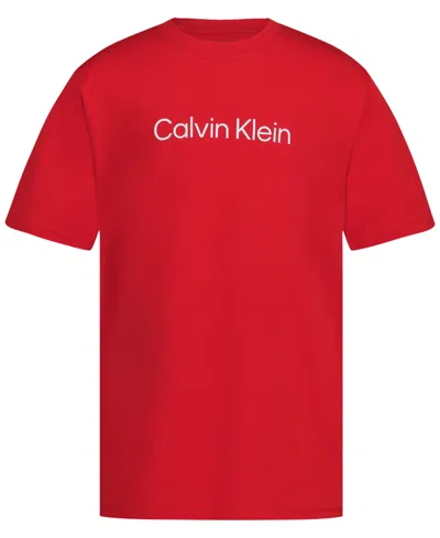 Calvin Klein Kids' Boys' 8-20 Short-sleeve T-shirt In Red