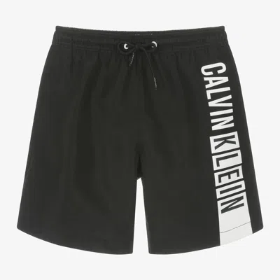 Calvin Klein Kids' Boys Black & White Swim Shorts