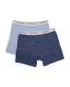 Calvin Klein Boys' Boxer Briefs, 2 Pack - Big Kid In Ck Logo Blue