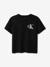 Calvin Klein Boys Festive Graphic T-shirt In Black