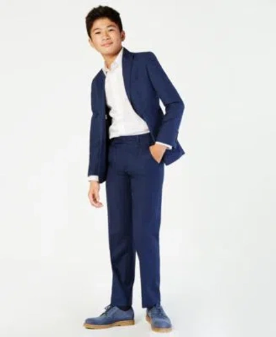 Calvin Klein Kids' Boys Infinite Stretch Jacket Vest Pants Separates In Blue