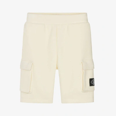Calvin Klein Babies' Boys Ivory Cotton Shorts