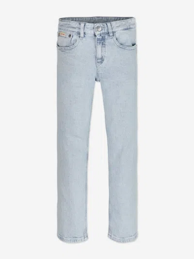 Calvin Klein Boys Straight Fit Jeans In Blue