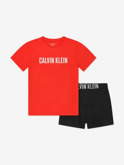 Calvin Klein Babies'  Boys T-shirt And Shorts Loungewear Set In Multi
