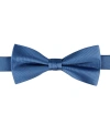 Calvin Klein Boys Unison Solid Pre-tied Bow Tie In Navy Blue