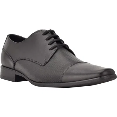 Calvin Klein Bram Leather Derby In Black