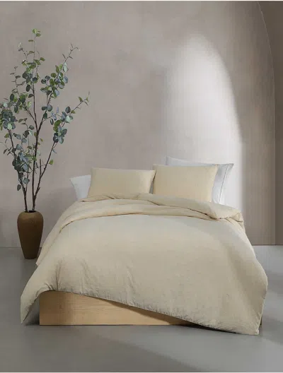 Calvin Klein Branching Leaves Comforter Sham Set In Neutral