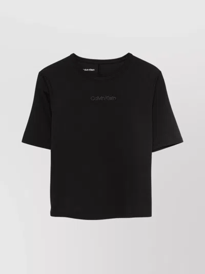 Calvin Klein Breathable Crew Neck Gym T-shirt In Black