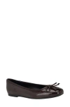 Calvin Klein Bronte Ballet Flat In Dark Red