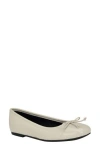 Calvin Klein Bronte Ballet Flat In Ivory
