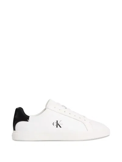 Calvin Klein Brooke Logo-detail Sneakers In White