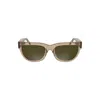 Calvin Klein Brown Acetate Women Sunglasses In Brown