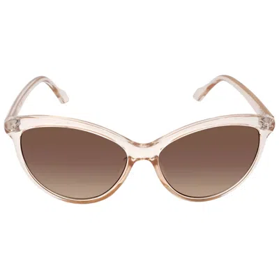 Calvin Klein Brown Gradient Cat Eye Ladies Sunglasses Ck19534s 270 58 In Pattern