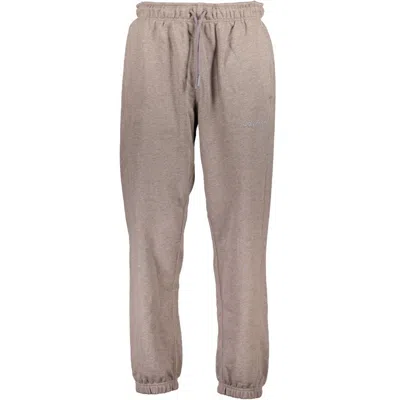 Calvin Klein Brown Cotton Pant In Gray