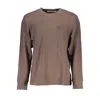 Calvin Klein Brown Cotton Sweater In Brown