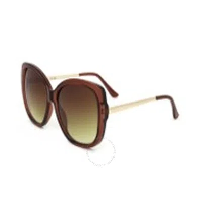 Calvin Klein Brown Gradient Butterfly Ladies Sunglasses Ck22548s 210 59