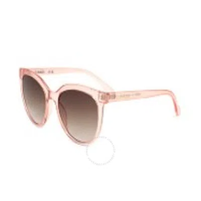 Calvin Klein Brown Gradient Oval Ladies Sunglasses Ck22552s 674 54